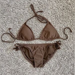 OLD NAVY Bikini, Color Brown, Size XS